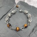 Bransoletka chainmaille - tygrysie oko