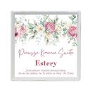 Bransoletka różaniec Opal personalizowana, prezent na Komunię Św