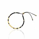 Bransoletka Minimal - Black and Gold