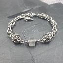 Bransoletka chainmaille - mistyczny kryształ górski