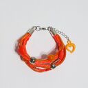 Bransoletka - Neonowa orange - rzemienie