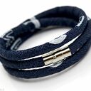 Bransoletka denime triple steel