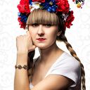 Bransoletka Ludowa - biżuteria folk z motywem pod szkiełkiem