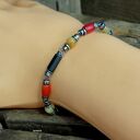 Bursztyn, koral - bransoletka