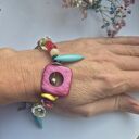 Kolorowa bransoletka boho - uniwersalna handmade na prezent