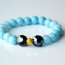 Bracelet by SIS: marmur błękitny