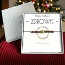 Amulet - ZDROWIE - świąteczne pudełko - NEFRYT, granat