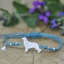 Hovawart - bransoletka z psem, srebro 925