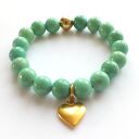 Bransoleta mint&gold heart