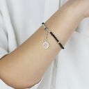 Bransoletka ze spinelem srebrna Stay true to yourself