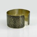 Dżungla - mosiężna bransoletka (2506-06) OOAK