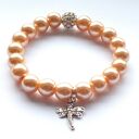 Bransoleta toffee&shamballa&dragonfly