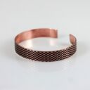 Rybia łuska - miedziana bransoletka 1 cm (2100 -07) III