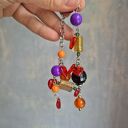 Kolorowa bransoletka boho handmade z zawieszkami