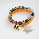 Bracelet by SIS: charmsa panda w agacie