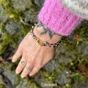 Bransoleta srebro 925 - nowoczesna złoto