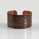 Kwiaty - miedziana bransoletka (2504 01) ooak