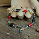 Bursztyn, koral - bransoletka