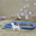 Jack Russell terrier - bransoletka z psem na szczęście (srebro 925)