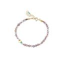 Amulet na miłość - bransoletka z kwarcu truskawkowego i gwiazdką
