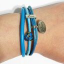 Bransoletki - Sister Love - rzemienie, 2 sztuki