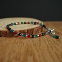 Bransoletka stal chirurgiczna agat, hematyt