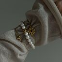 nietypowe bransoletki kuleczka złota bransoletka z pereł