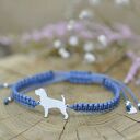 Jack Russell terrier - bransoletka z psem na szczęście (srebro 925)
