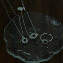 Srebrna bransoletka z onyksem