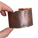 Bransoletka - bangla z kutej oksydowanej miedzi /71/