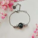 Bransoletka z Zielonym Agatem w Stali Chirurgicznej (Wire Wrapping)