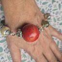 Bransoletka boho uniwersalna z frędzlami i pomponami (handmade)