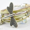 bransoletka MEENIAS PASTELLE with DRAGONFLY