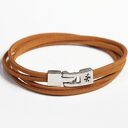 Mandarynki - komplet bransoletek handmade z jadeitem