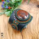 Bransoleta mankiet - jaspis i tygrysie oko