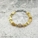 Bransoletka słoneczna - opal afrykański i cytryn