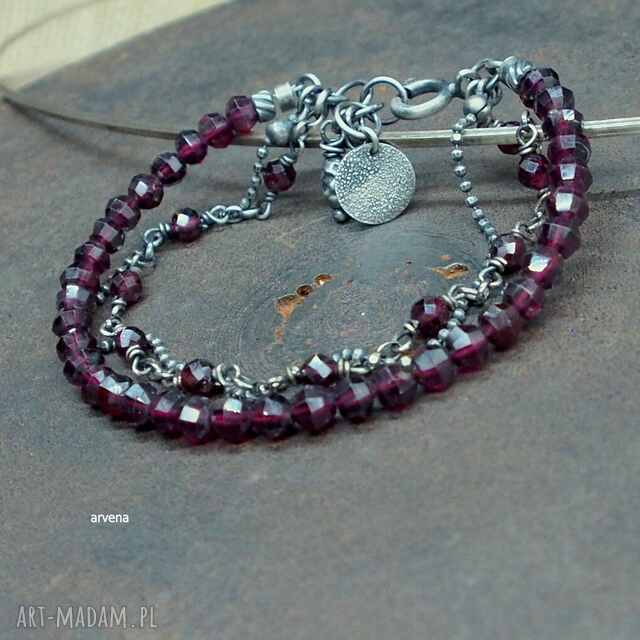 Granat - bransoletka 024