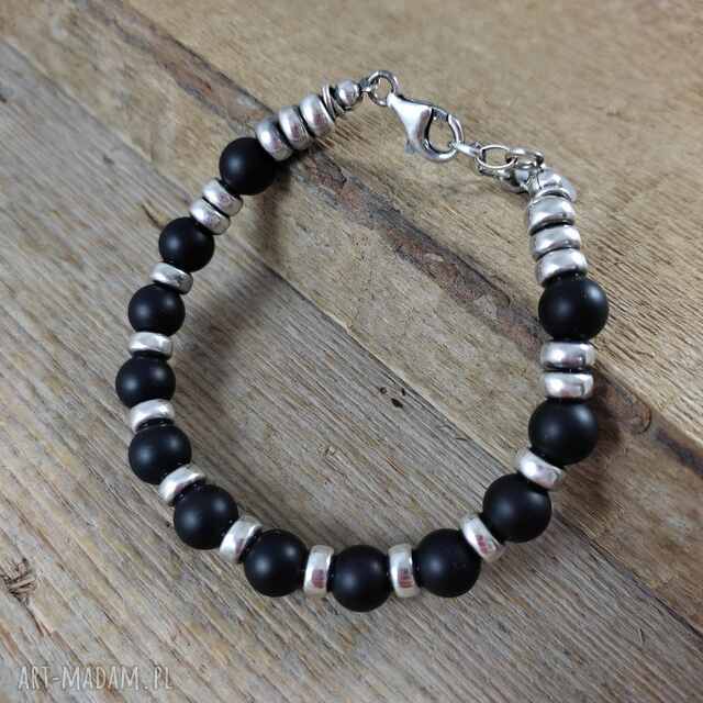 Bransoletka z onyksu - masywna