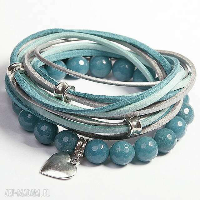 turquoise & grey