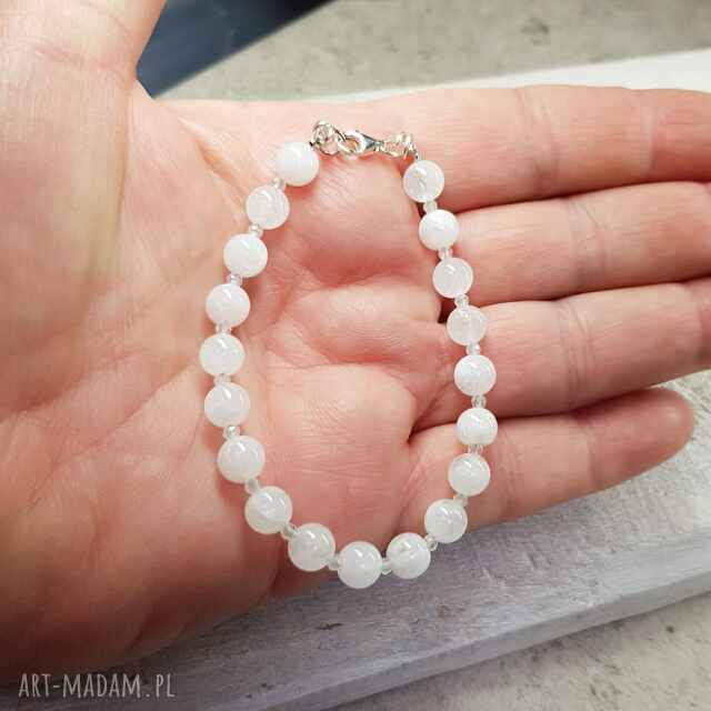 Bransoletka z kamieniem księżycowym bs13