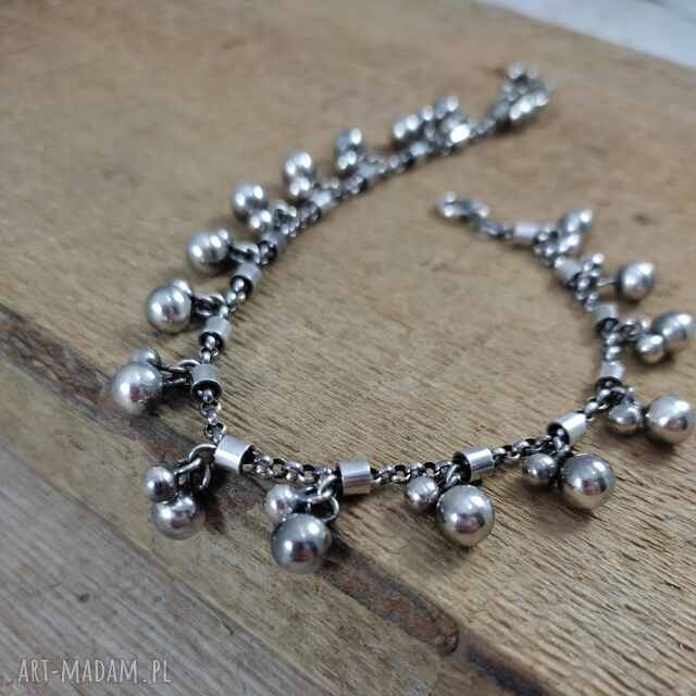 Bransoletka - kule na łańcuszku
