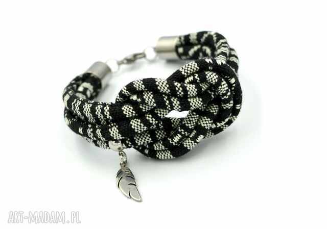 Bransoletka boho masayal knot with feather