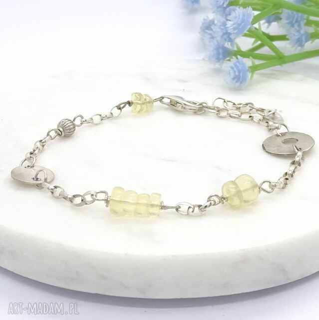 Bransoletka srebrna z opalem etiopskim