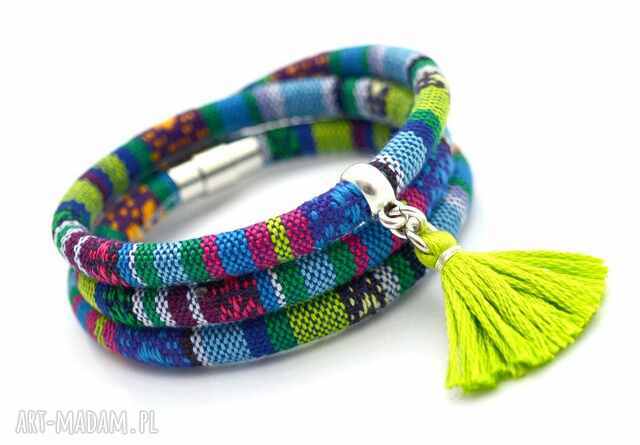bransoletka MAGNETOOS BOHO AZTEQ z chwostem