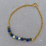 Bead Story lapis lazuli stal bransoletka z i hematytami