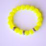 bracelet by sis: neonowy żółty nowość