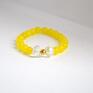 Bracelet by SIS: słoneczny jadeit ozdobiony kryształami zolty prezent