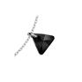 Srebrna bransoletka z czarnym kryształowym trójkącikiem swarovski® crystal srebro