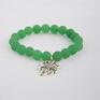 jadeit bracelet by sis: w zielonym jadeicie luck koniczynka