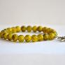 Bracelet by SIS: elegancka bransoletka z żółto - czarnych korali charms